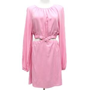 Sanctuary Pink Cutout Long Sleeve Mini Dress Size Medium